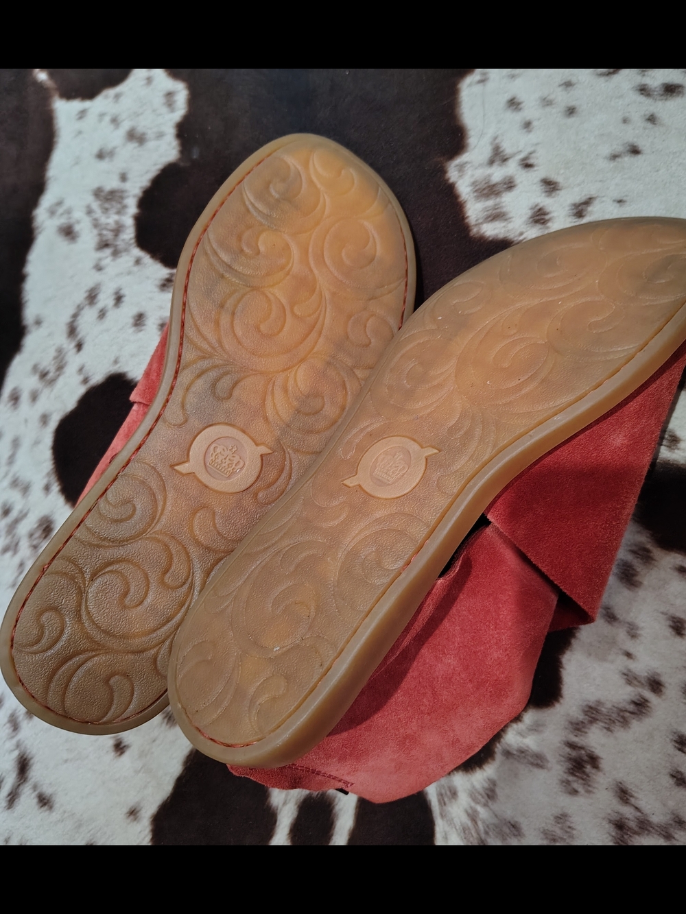 Born Women's Iwa Suede Open-Toe Sandals in Rust - Picture 3 of 5